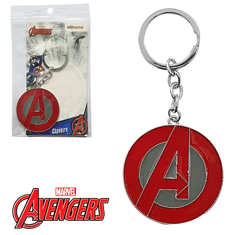 CHAVEIRO DE METAL VINGADORES/AVENGERS NA SOLAPA