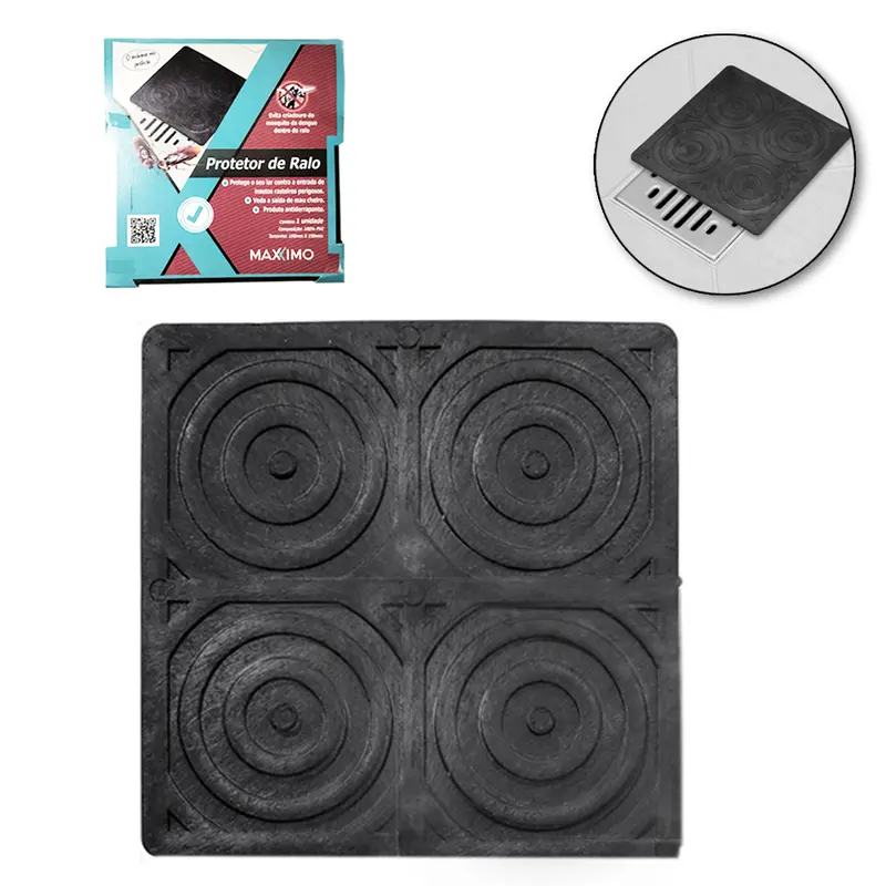 PROTETOR DE PVC QUADRADO PARA RALO 19CM