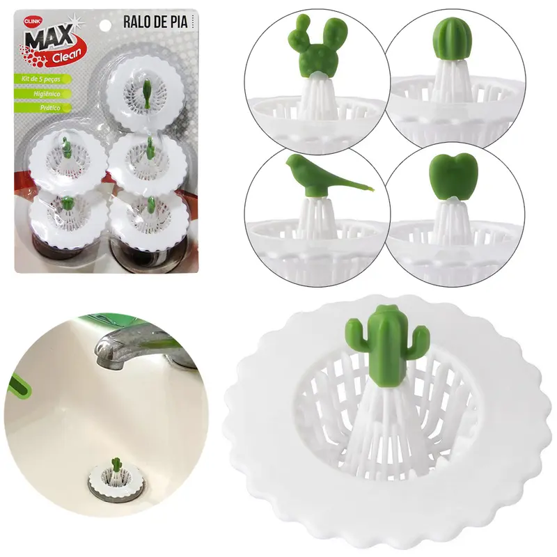 RALO DE PLASTICO PARA PIA MAX CLEAN COM 5 PECAS 5,5CM DE Ø NA CARTELA