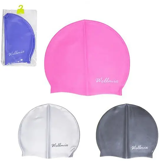 TOUCA DE NATACAO DE SILICONE ADULTO TAMANHO UNICO COLORS NO ESTOJO