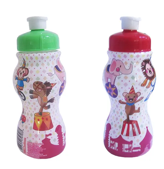GARRAFA SQUEEZE SLEEVE DE PLASTICO PP CIRCO 250ML