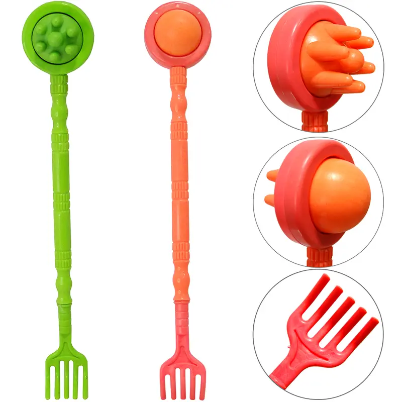 COCADOR DE PLASTICO COM MASSAGEADOR DUPLO COLORS 34CM