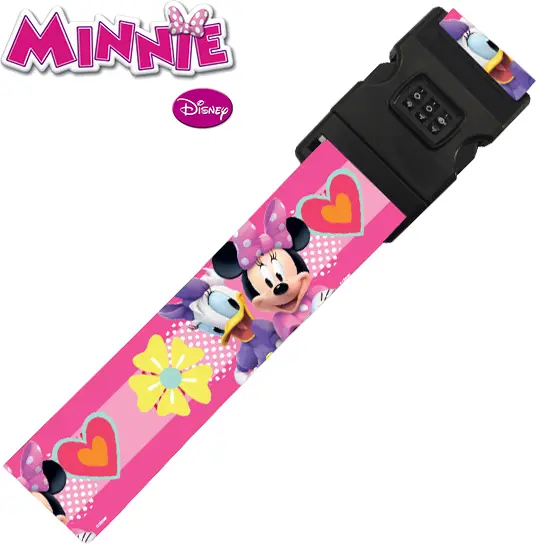 FITA / CINTO PARA MALA COM SEGREDO MINNIE 1,78M NA CARTELA