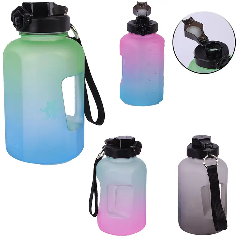 GARRAFA SQUEEZE DE PLASTICO AS EMBORRACHADO MOTIVACIONAL COM BOTAO + TRAVA 1,2L