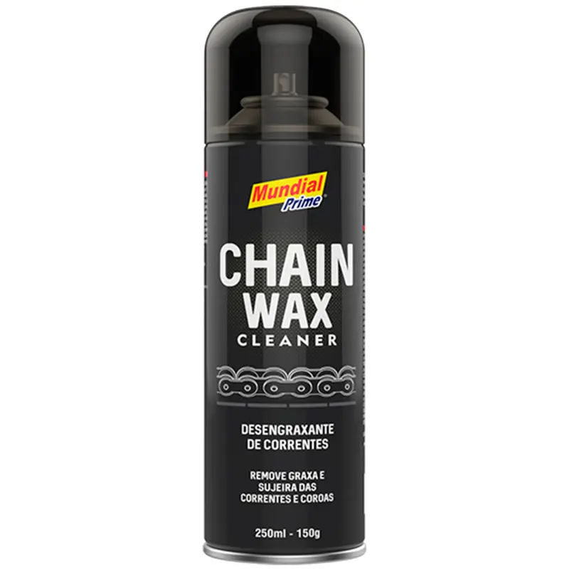 DESENGRAXANTE DE CORRENTE SPRAY CHAIN WAX CLEANER MUNDIAL PRIME 250ML/150G