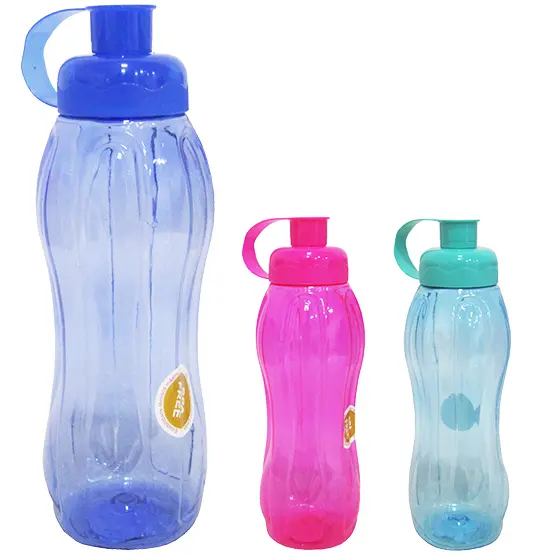 GARRAFA SQUEEZE DE PLASTICO PET BELEVE TRANSCOLOR 600ML STTW