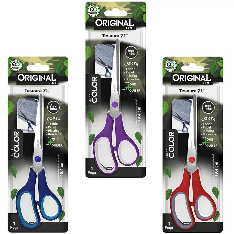 TESOURA MULTIUSO DE INOX COLOR 7½'' 19,4CM