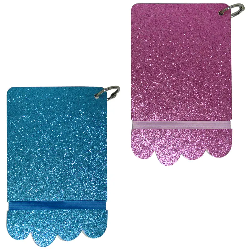 BLOCO DE ANOTACAO STICKER GLITTER COM 80 FOLHAS 13,5X8,5CM