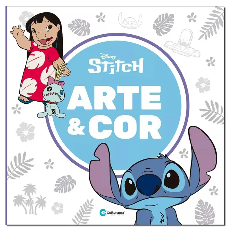 LIVRO DE COLORIR ARTE E COR DISNEY STITCH 36 PAGINAS 27X27CM
