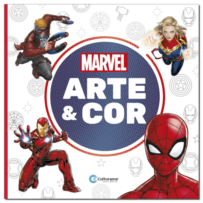LIVRO DE COLORIR ARTE E COR MARVEL 36 PAGINAS 27X27CM