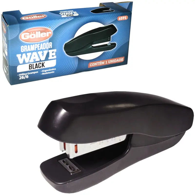 GRAMPEADOR DE METAL / PLASTICO WAVE BLACK 26/6