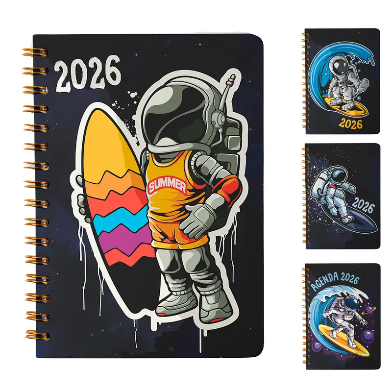 AGENDA 2026 CAPA DURA ESPIRAL ASTROSUF 168 FOLHAS 15,2X11CM