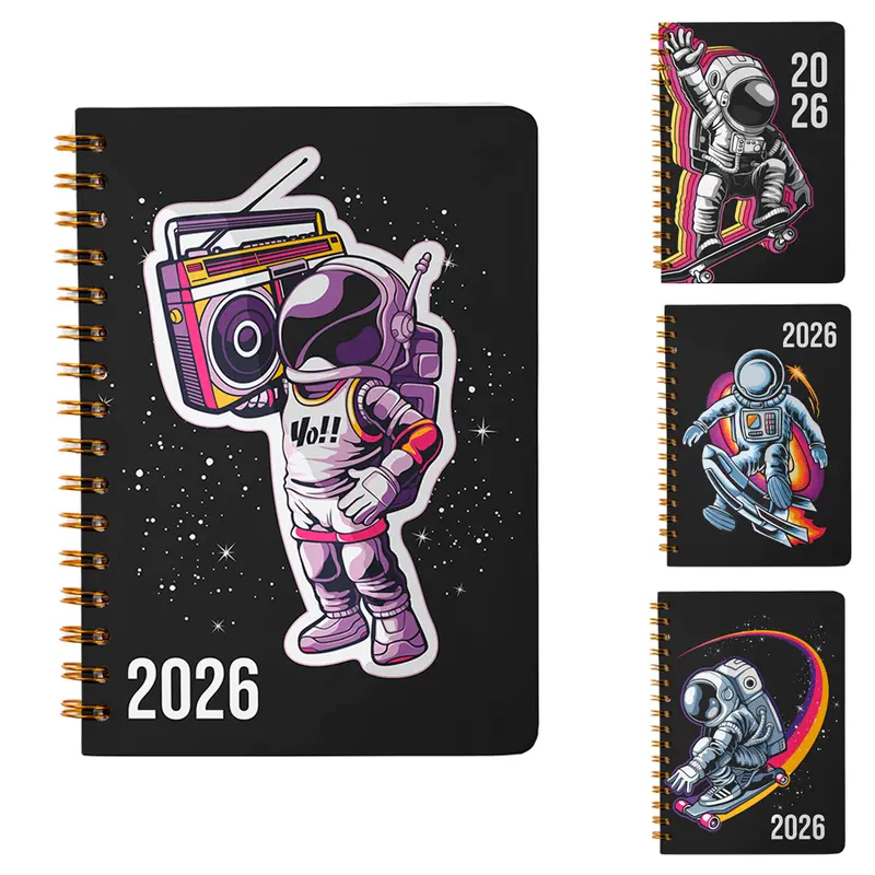 AGENDA 2026 CAPA DURA ESPIRAL ASTROKATE 168 FOLHAS 15,2X11CM
