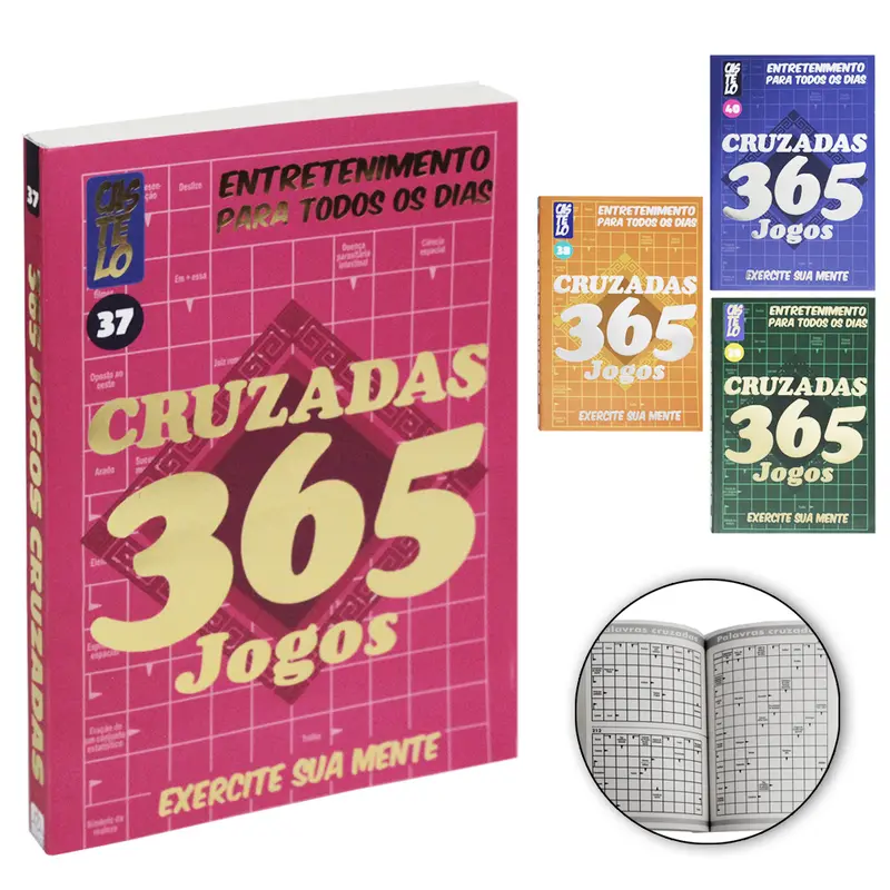 LIVRO PALAVRAS CRUZADAS 365 JOGOS