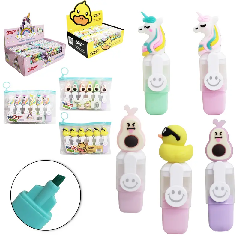 CANETA MARCA TEXTO TOP KIDS COM 6 PECAS DP PLAY