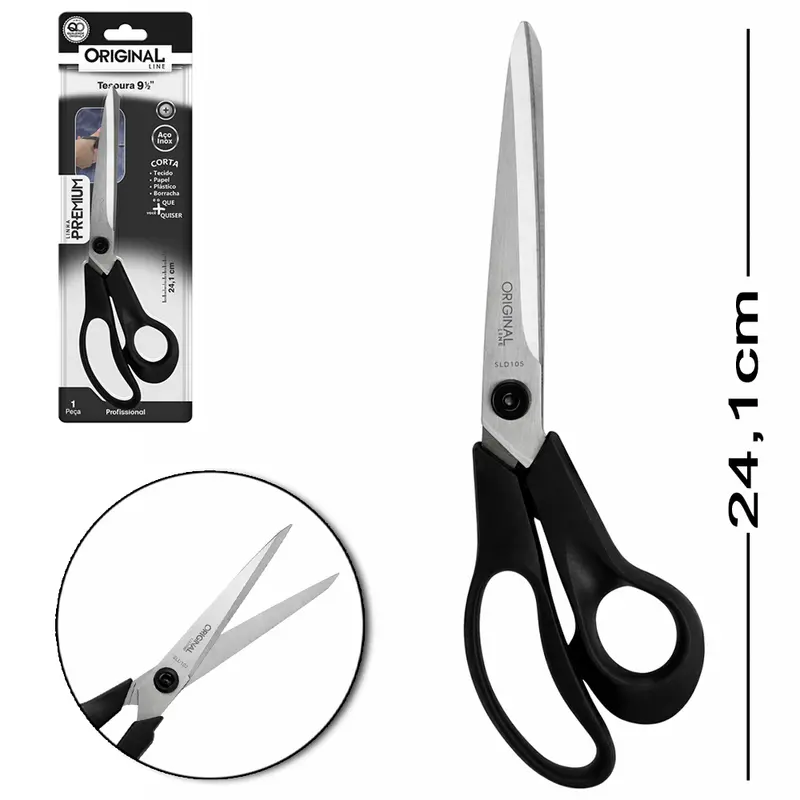 TESOURA MULTIUSO DE INOX PREMIUM PROFISSIONAL 9½'' 24,1CM