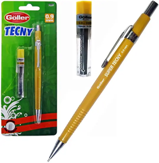 LAPISEIRA TECNICA TECNY 0.9MM COM 1 TUBO DE GRAFITE NA CARTELA
