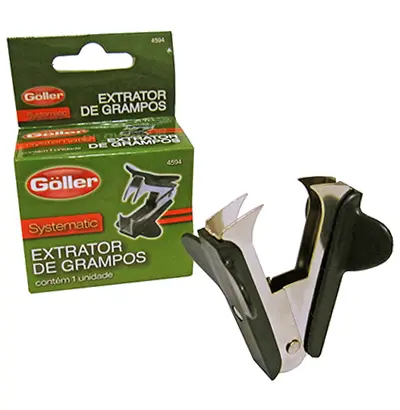 EXTRATOR DE GRAMPO DE METAL / PLASTICO GARRA SYSTEMATIC 24/6 E 26/6 5,5CM NA CAIXA