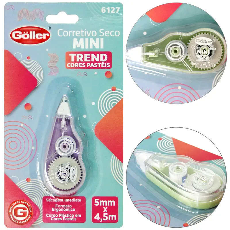 FITA CORRETIVO MINI TREND PASTEIS 5MMX4,5M