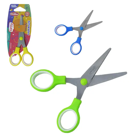 TESOURA ESCOLAR DE INOX FLOSSY ANATOMICA 5''