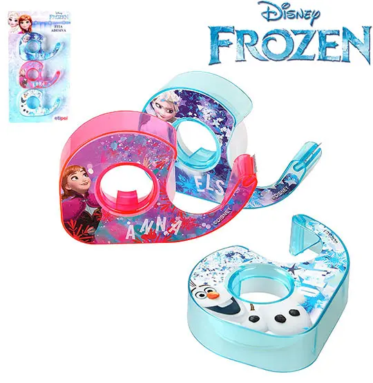 FITA ADESIVA COM 3 PECAS 8M + 3 SUPORTES COLORS FROZEN NA CARTELA