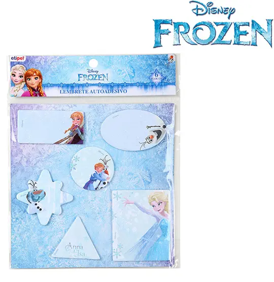 BLOCO DE ANOTACAO STICKER ADESIVO SORTIDAS COM 120 FOLHAS COLORS FROZEN