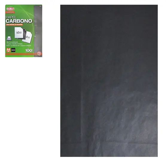 PAPEL CARBONO PRETO PARA MAQUINA DE ESCREVER COM 100 FOLHAS A4 SYSTEMATIC