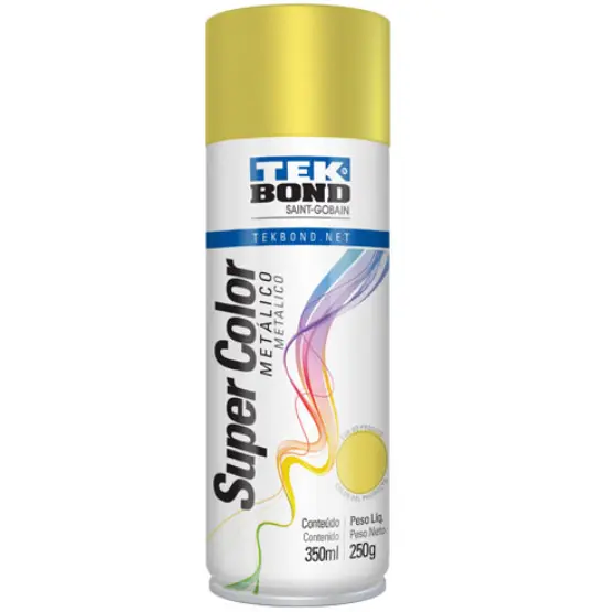 TINTA SPRAY USO GERAL OURO METALICO 350ML/250G