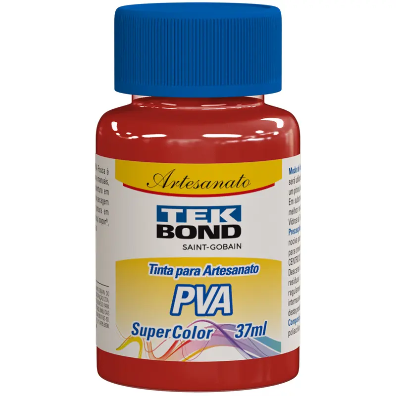 TINTA PARA ARTESANATO PVA SUPER COLOR VERMELHO 37ML
