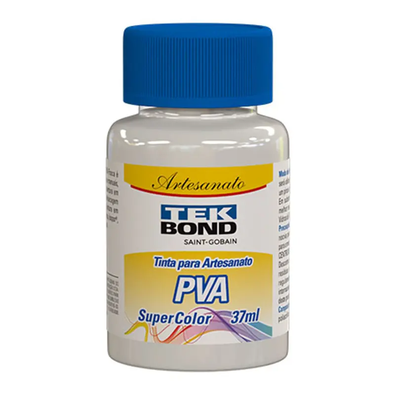 TINTA PARA ARTESANATO PVA SUPER COLOR BRANCO 37ML