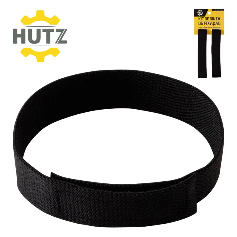 KIT DE CINTA DE FIXACAO PARA CAIXAS DE FERRAMENTAS HUTZ COM 2 PECAS 41X3CM
