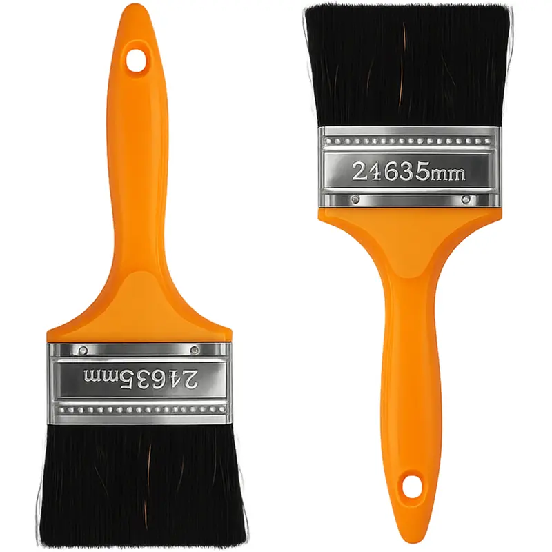 PINCEL / TRINCHA PARA PINTURA CABO PLASTICO AMARELO 2½'' 635MM 20X7CM