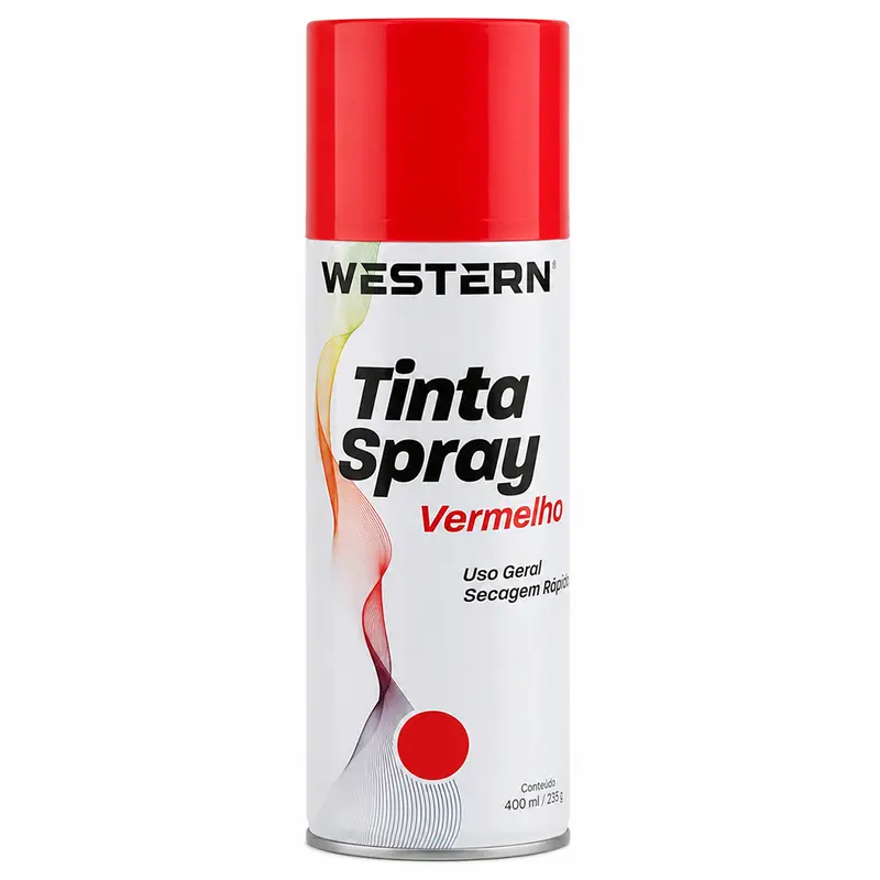 TINTA SPRAY USO GERAL VERMELHO 400ML/250G