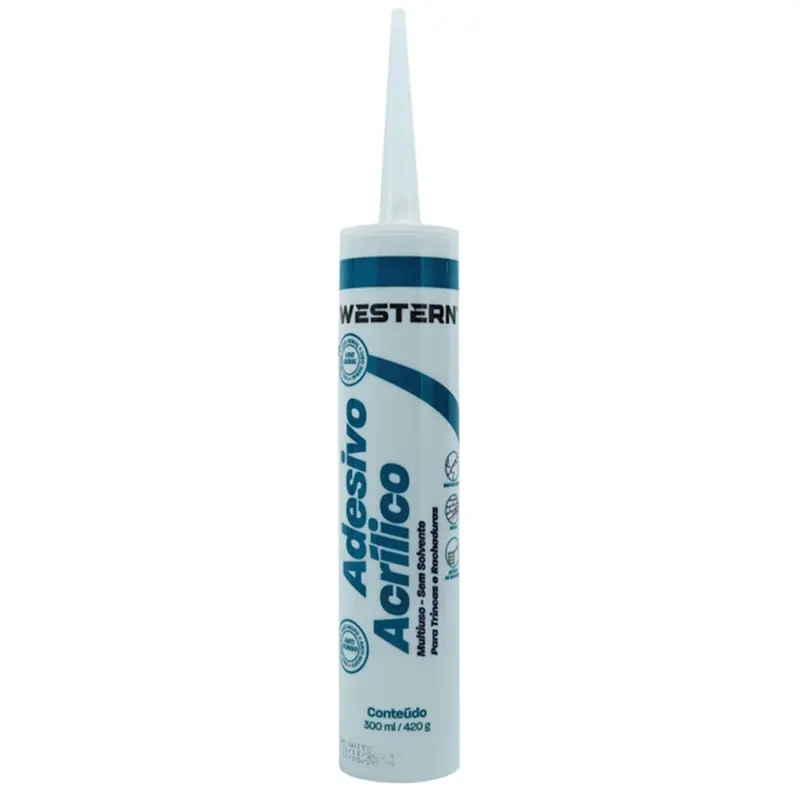 ADESIVO / COLA ACRILICO PARA TRINCAS E RACHADURAS BRANCO 300ML/420G