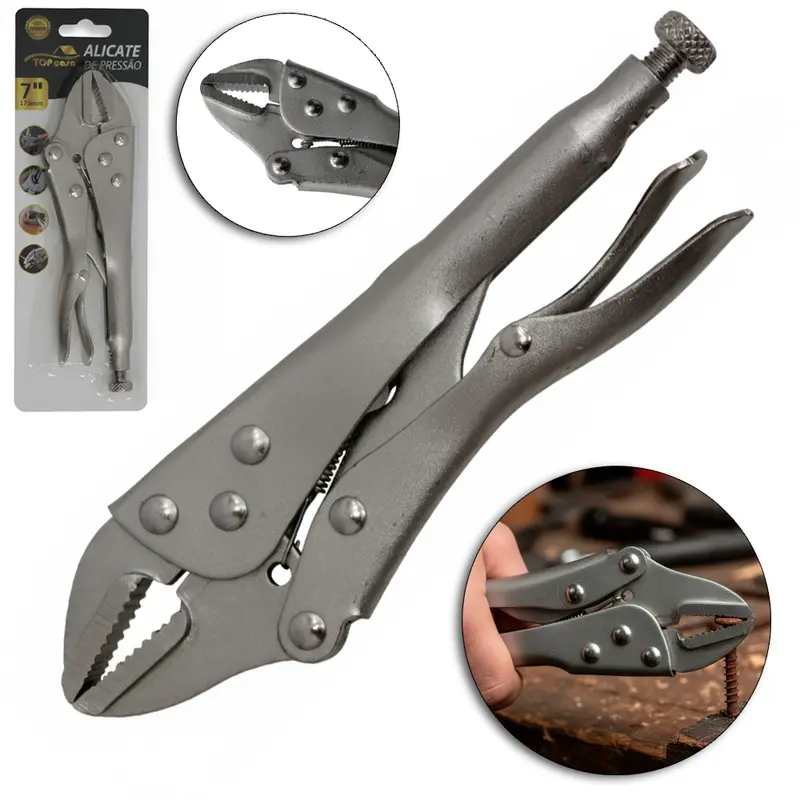 ALICATE DE PRESSAO MORDENTE RETO 7'' PREMIUM TOP CASA