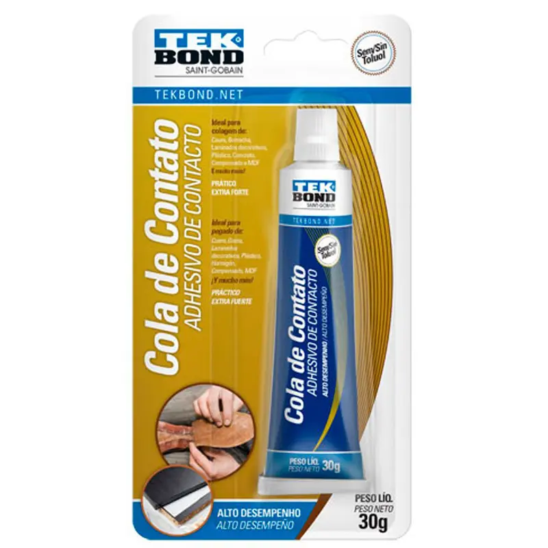ADESIVO / COLA DE CONTATO ALTO DESEMPENHO 30G NA CARTELA