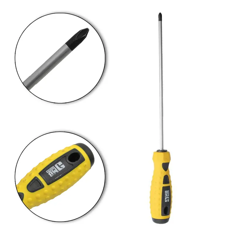 CHAVE PHILIPS PROFISSIONAL COM PONTA IMANTADA + CABO EMBORRACHADO 5MM 8'' UND MB TOOLS