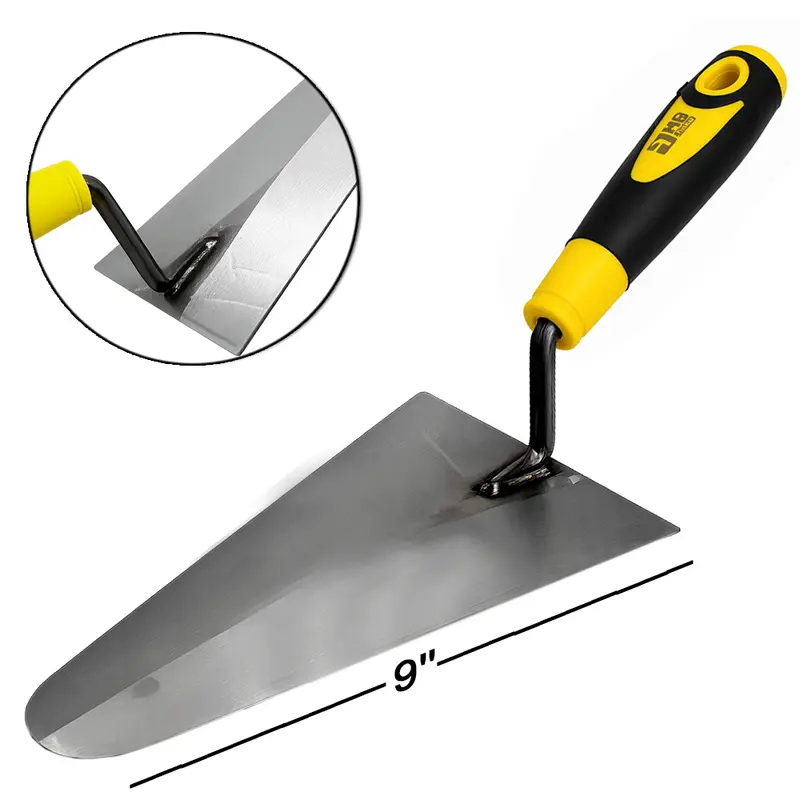 COLHER DE PEDREIRO CANTO RETO 1,2MM 9'' CABO EMBORRACHADO MB TOOLS