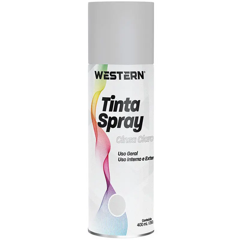 TINTA SPRAY USO GERAL CINZA CLARO 400ML / 250G