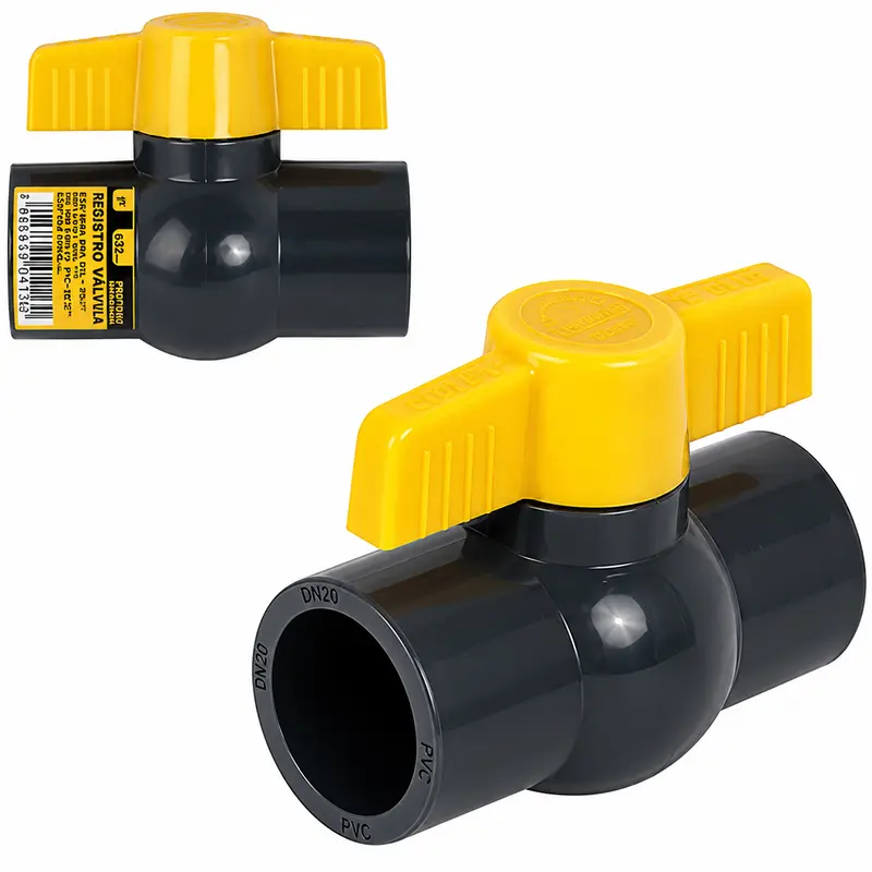 REGISTRO VALVULA DE ESFERA EM PVC 1'' 32MM SOLDAVEL