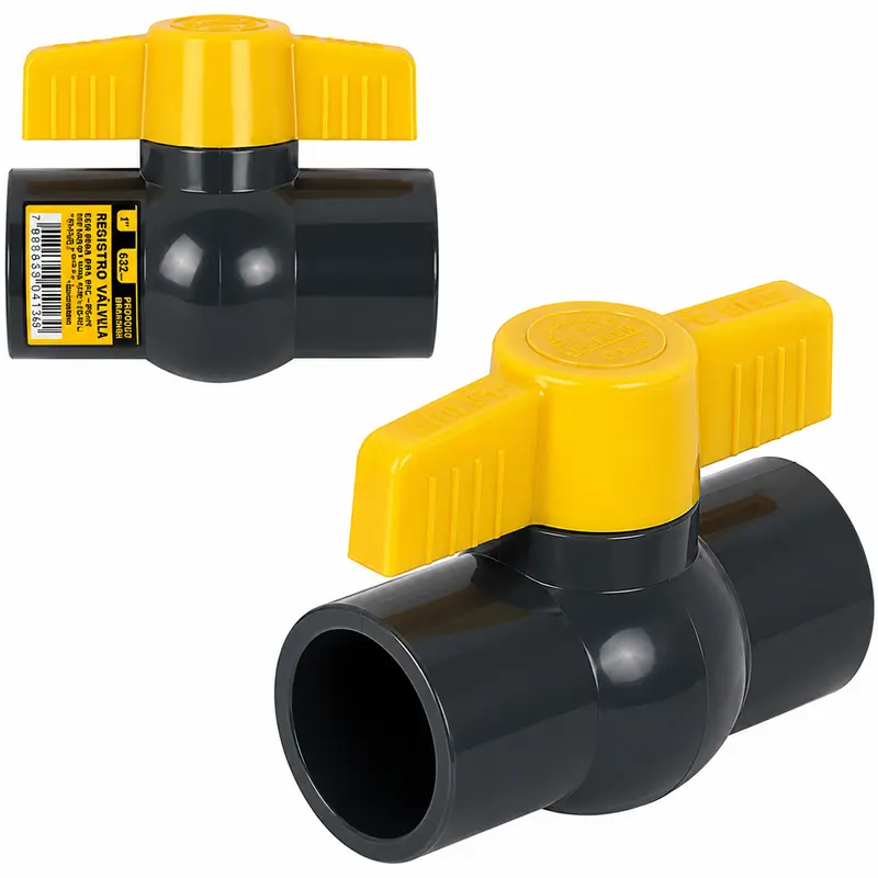REGISTRO VALVULA DE ESFERA EM PVC 1 ¼'' 40MM SOLDAVEL