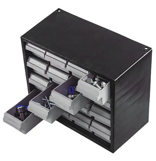 ORGANIZADOR DE PLASTICO COM 16 GAVETAS 7000 29X28X25CM