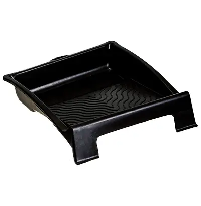 BANDEJA DE PLASTICO PARA PINTURA PEQUENA PRETO 23X23X6CM