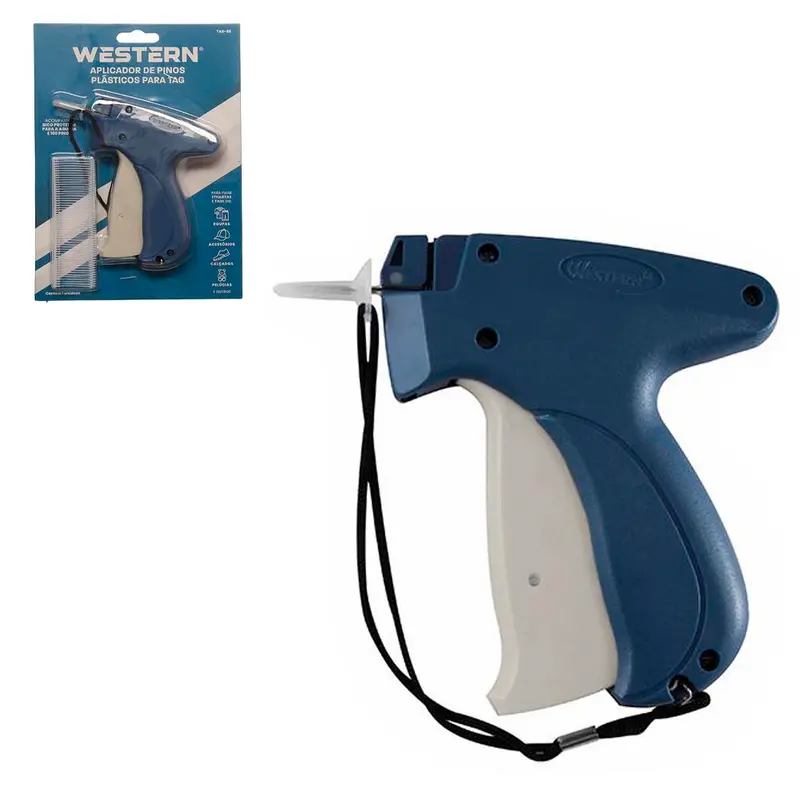 PISTOLA APLICADOR DE PINOS PLASTICOS PARA ETIQUETAS/TAG + 100 PINOS