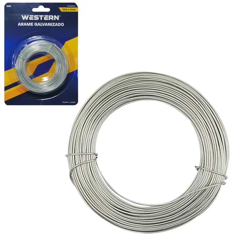 ARAME GALVANIZADO 1MMX25M