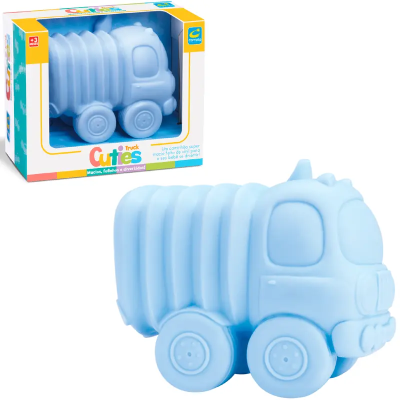 CAMINHAO DE VINIL CUTIES AZUL NA CAIXA