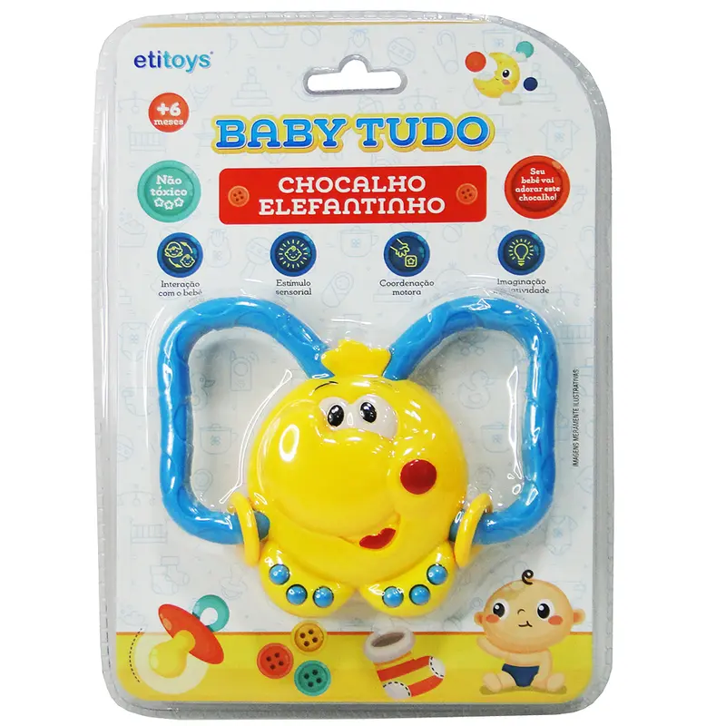 CHOCALHO BABY TUDO DIVERTIDO ELEFANTE