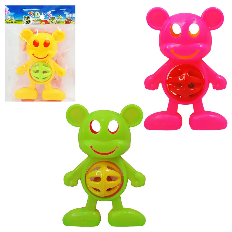 CHOCALHO BABY DIVERTIDO URSO 11,5X8CM