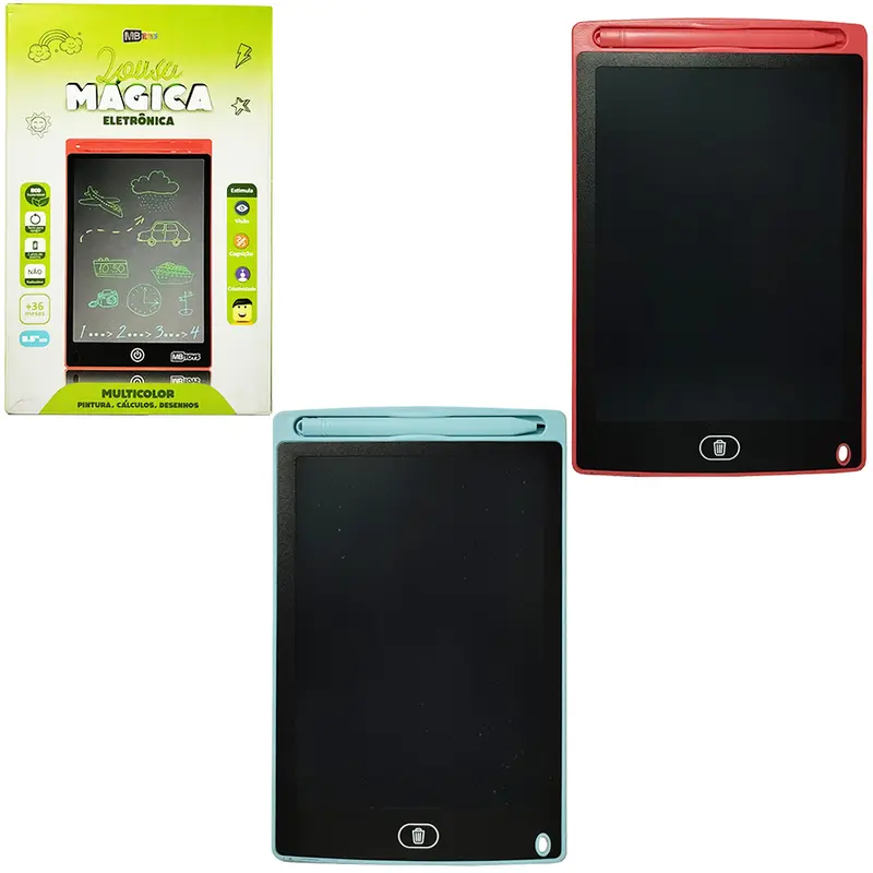 LOUSA MAGICA / TABLET QUADRO LCD COM CANETA A BATERIA 23X15CM