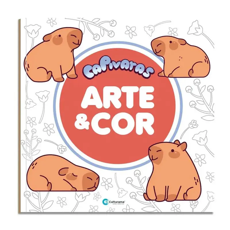 LIVRO DE COLORIR ARTE E COR CAPIVARA 36 PAGINAS 27X27CM